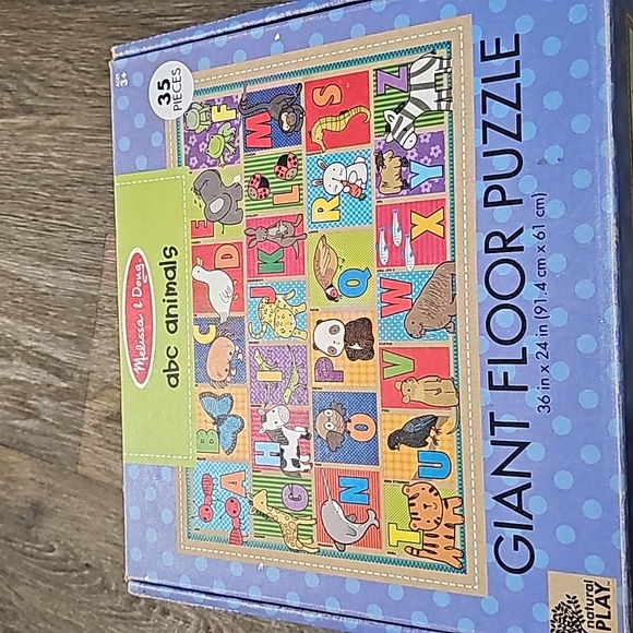 Melissa & Doug abc animals giant floor puzzle - Picture 2 of 5